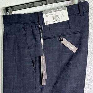 slim fit dress slacks Michael Kors Men's 100% Cotton Flat Front Straight Fit Chino Pants – The  Suit Depot